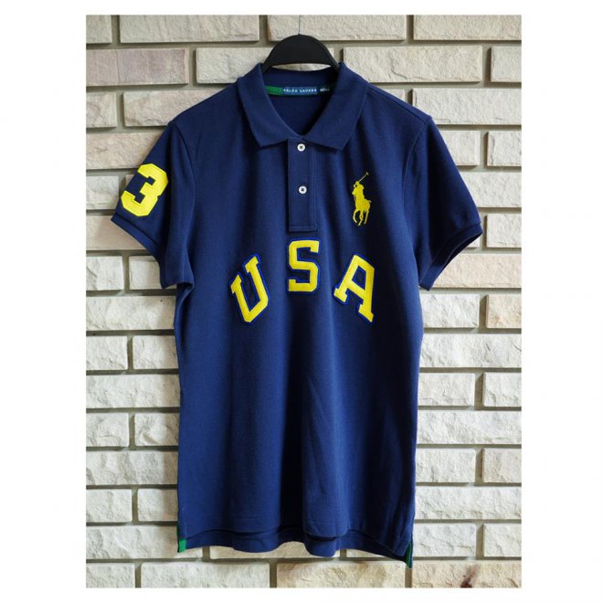 Polo Ralph Lauren Navy Blue USA Polo Shirt
