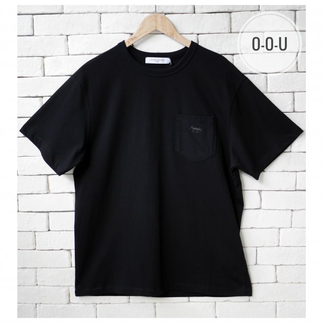 MAISON KITSUNE TONAL FOX PATCH POCKET CLASSIC T-SHIRT