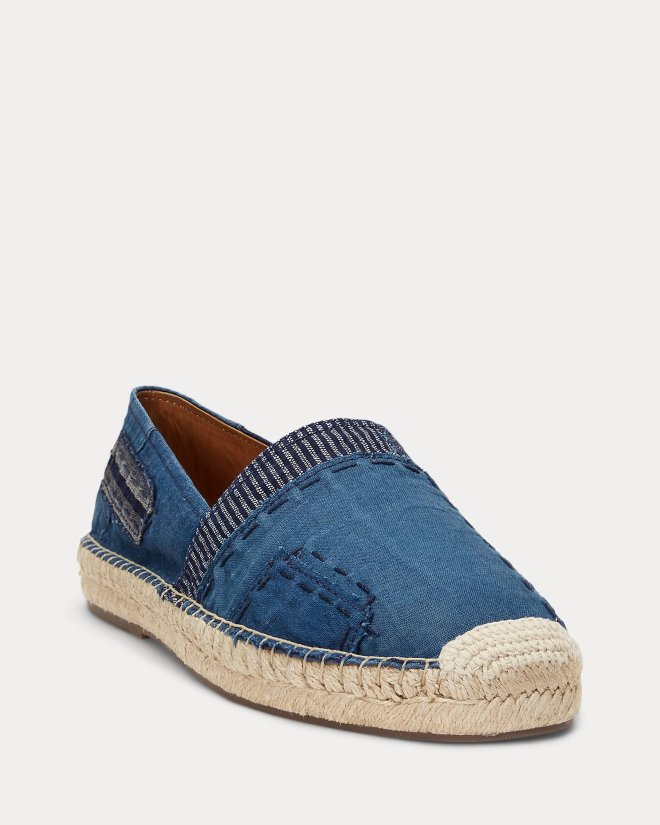 POLO RALPH LAUREN CEVIO INDIGO PATCHWORK ESPADRILLE