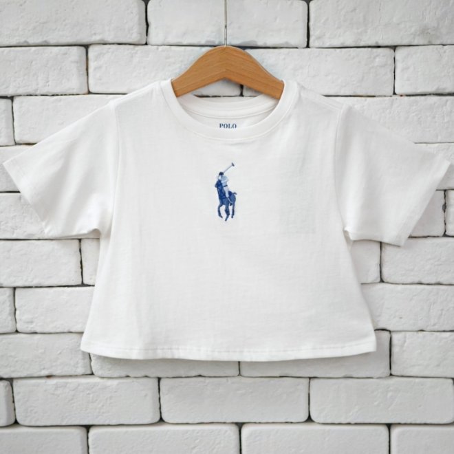 POLO RALPH LAUREN KIDS BIG PONY COTTON JERSEY BOXY TEE