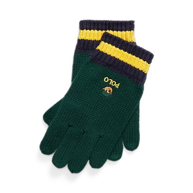 ️POLO RALPH LAUREN KIDS POLO BEAR COTTON GLOVE