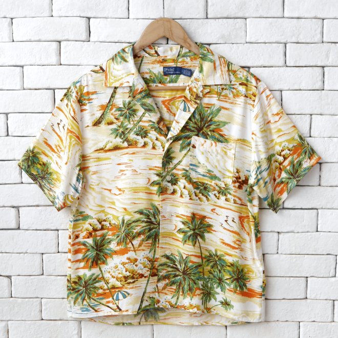 POLO RALPH LAUREN WOMEN TROPICAL-PRINT CAMP SHIRT
