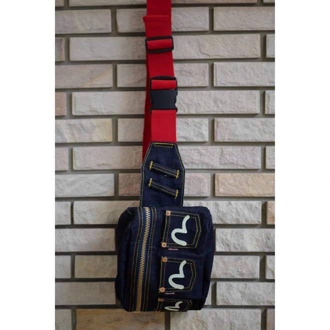 EVISU DENIM WAIST BAG