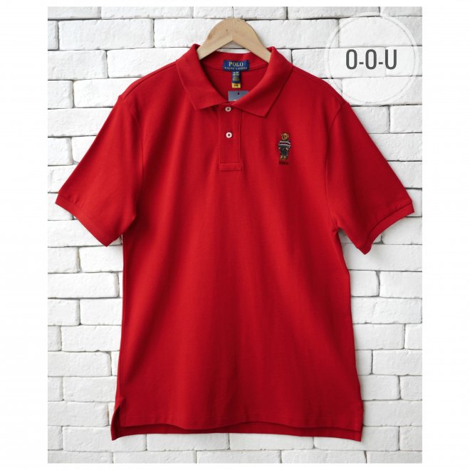 POLO RALPH LAUREN BOYS POLO BEAR COTTON MESH POLO