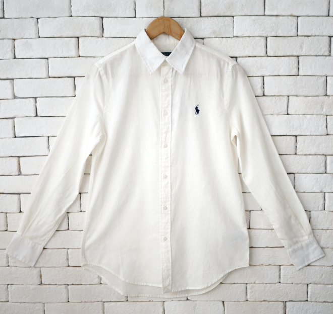 POLO RALPH LAUREN WOMEN CLASSIC FIT LINEN SHIRT