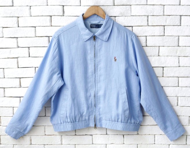 POLO RALPH LAUREN WOMEN LINEN WINDBREAKER
