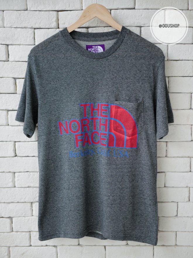 THE NORTH FACE PURPE LABEL LOGO POCKET TEE