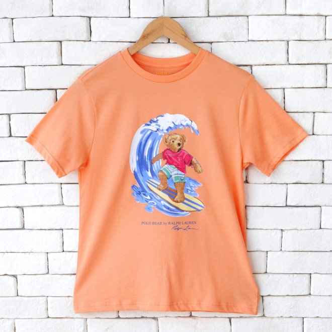 POLO RALPH LAUREN BOYS POLO BEAR COTTON JERSEY TEE