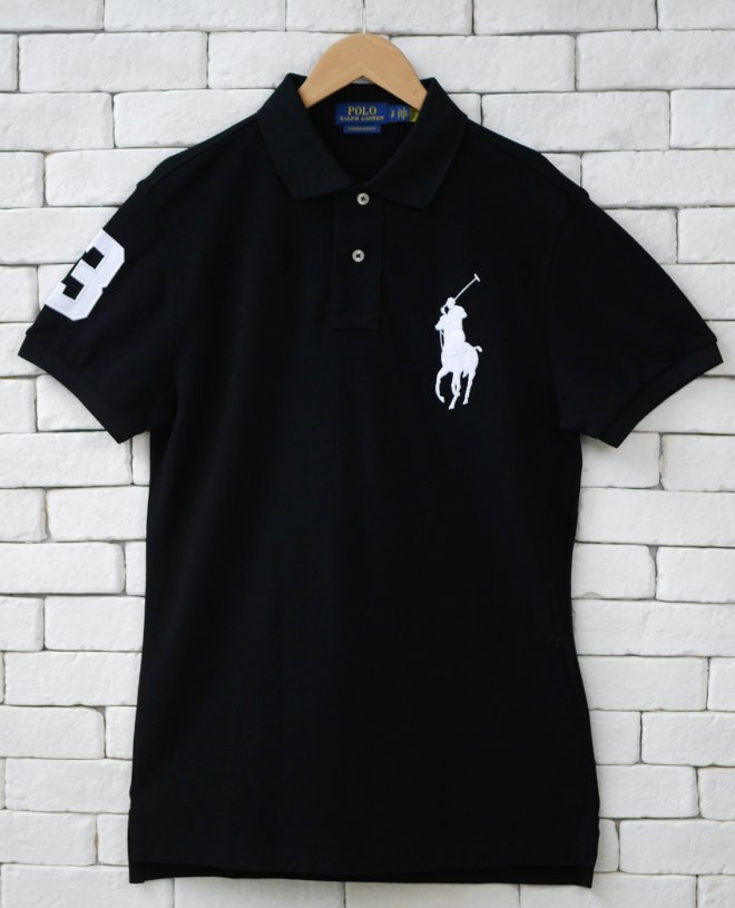 POLO RALPH LAUREN CUSTOM SLIM FIT BIG PONY MESH POLO SHIRT