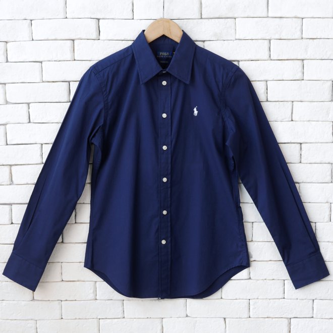 POLO RALPH LAUREN WOMEN CLASSIC FIT STRETCH COTTON POPLIN SHIRT