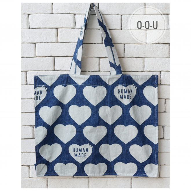 HUMAN MADE HEART DENIM TOTE