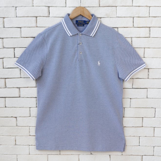 POLO RALPH LAUREN CUSTOM SLIM FIT MESH POLO SHIRT