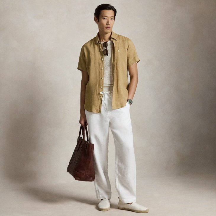 POLO RALPH LAUREN CLASSIC FIT LINEN SHIRT
