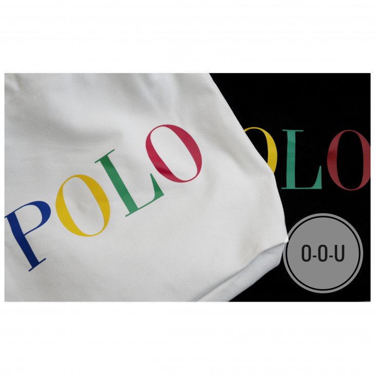 POLO RALPH LAUREN LOGO COTTON CAVAS TOTE