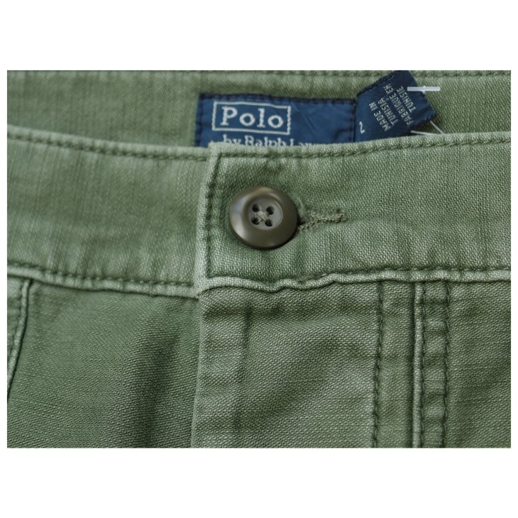 POLO RALPH LAUREN COTTON SATEEN UTILITY TROUSER