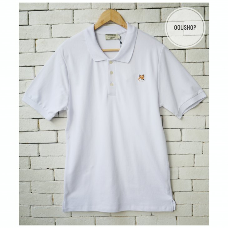 MAISON KITSUNE FOX HEAD PATCH CLASSIC POLO