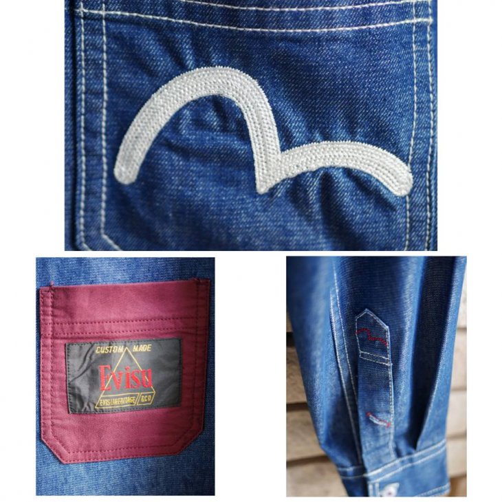 EVISU DENIM SEAGULL SHIRTS