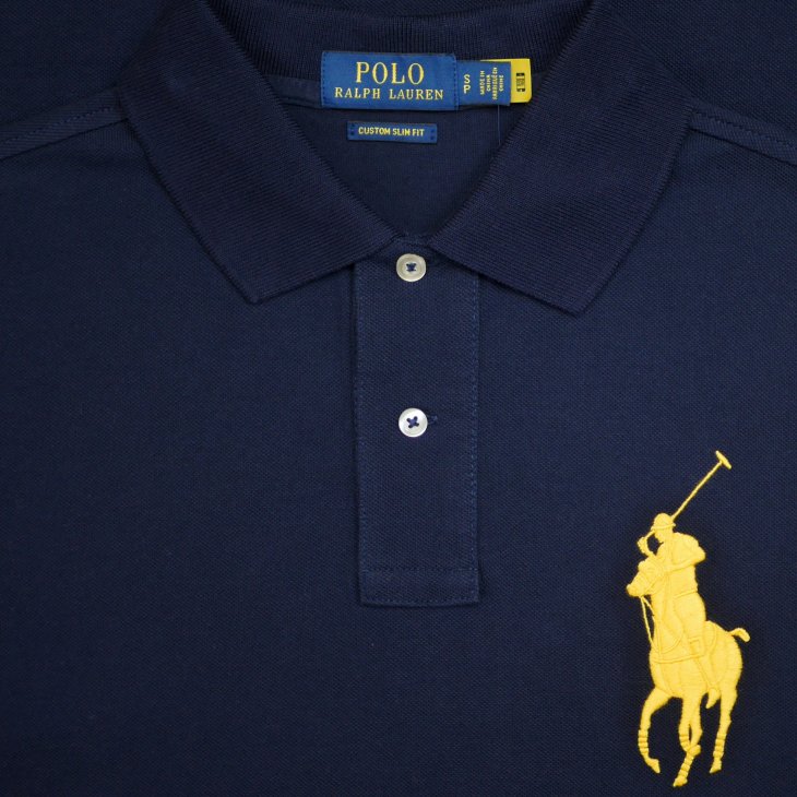 POLO RALPH LAUREN CUSTOM SLIM FIT BIG PONY MESH POLO SHIRT