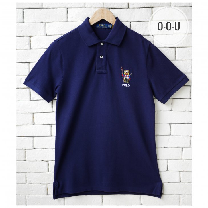 POLO RALPH LAUREN CUSTOM SILM FIT SKI BEAR POLO SHIRT
