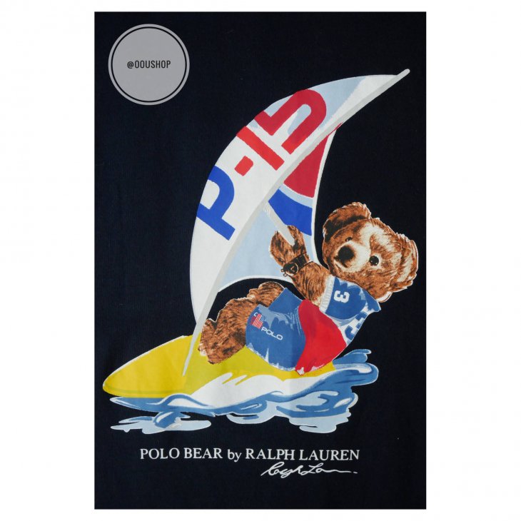 POLO RALPH LAUREN WINDSURFING BEAR COTTON T-SHIRT