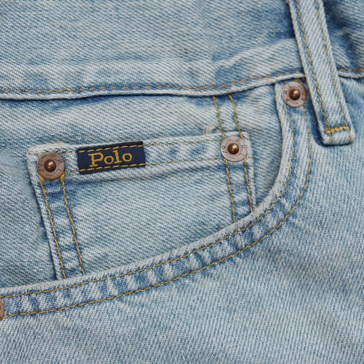 POLO RALPH LAUREN WOMEN DESTROYED-HEM DENIM SHORT