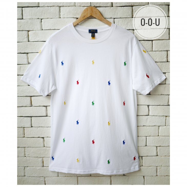 POLO RALPH LAUREN BOYS ALL-OVER POLO PONY T-SHIRT