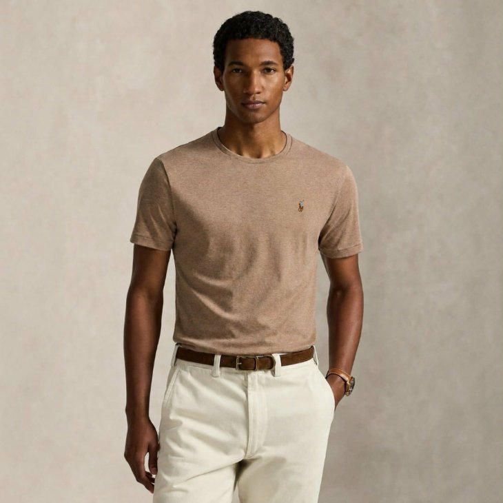 POLO RALPH LAUREN CUSTOM SLIM FIT COTTON T-SHIRT