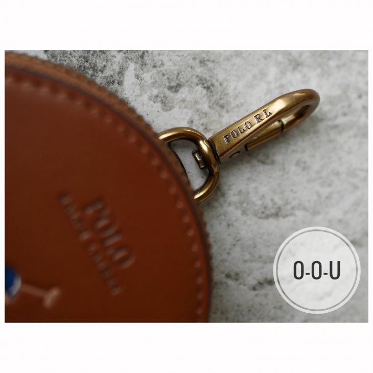POLO RALPH LAUREN POLO BEAR LEATHER COIN POUCH