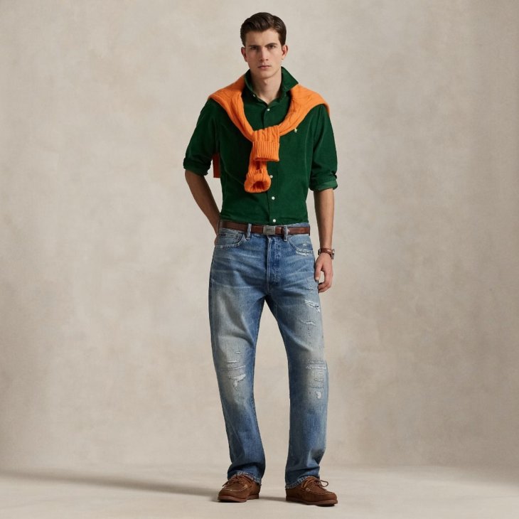 POLO RALPH LAUREN CUSTOM FIT CORDUROY SHIRT