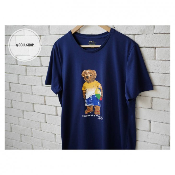 POLO RALPH LAUREN BEACH BALL BEAR COTTON T-SHIRT