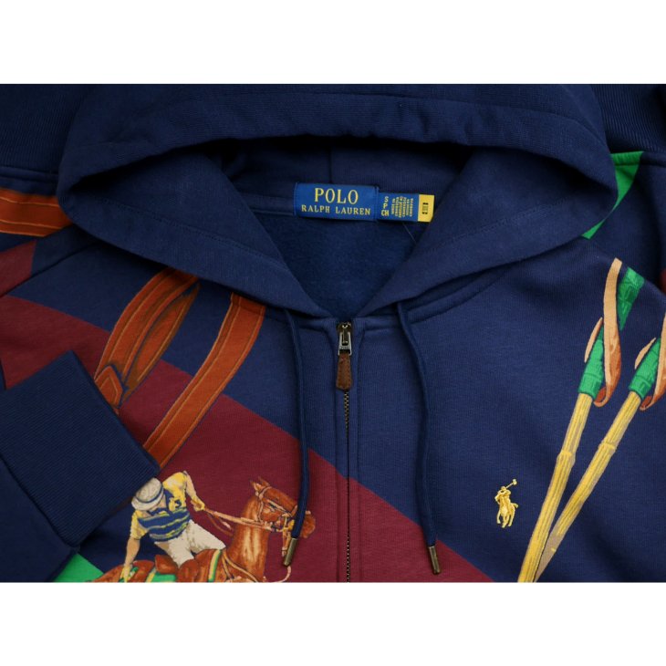 POLO RALPH LAUREN EQUESTRIAN FLEECE FULL ZIP HOODIE