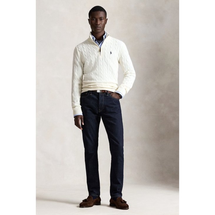 POLO RALPH LAUREN CABLE-KNIT WOOL-CASHMERE JUMPER