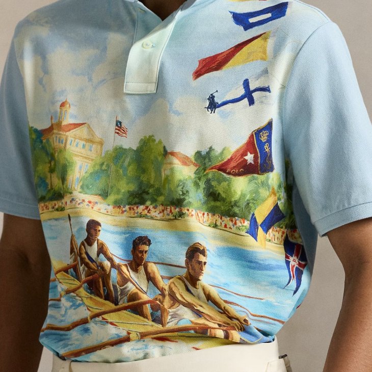 POLO RALPH LAUREN CLASSIC FIT REGATTA MESH POLO SHIRT