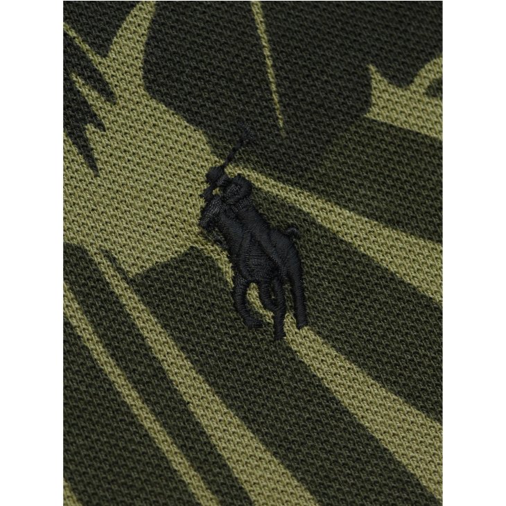 POLO RALPH LAUREN CUSTOM SLIM FIT PALM CAMO MESH POLO SHIRT
