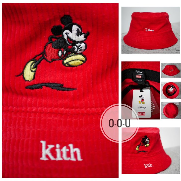 KITH X DISNEY MICKEY CORDUROY BUCKET HAT