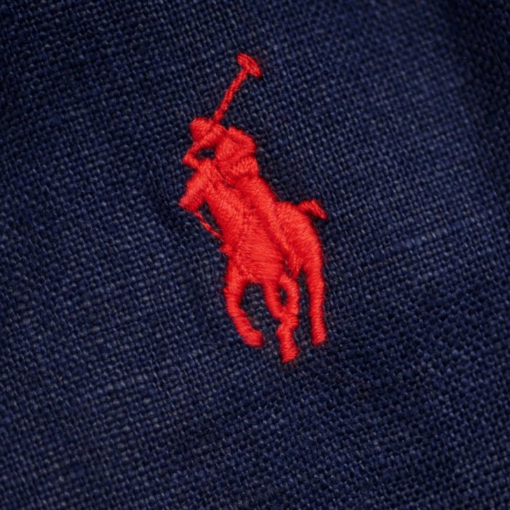POLO RALPH LAUREN LINEN SHORT SLEEVE SHIRTDRESS