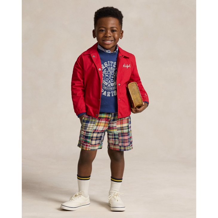 POLO RALPH LAUREN KIDS POLO PREPSTER COTTON MADRAS SHORT