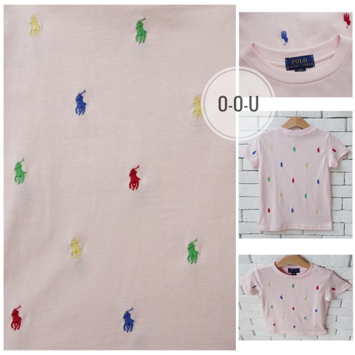 POLO RALPH LAUREN KIDS ALL-OVER POLO PONY T-SHIRT