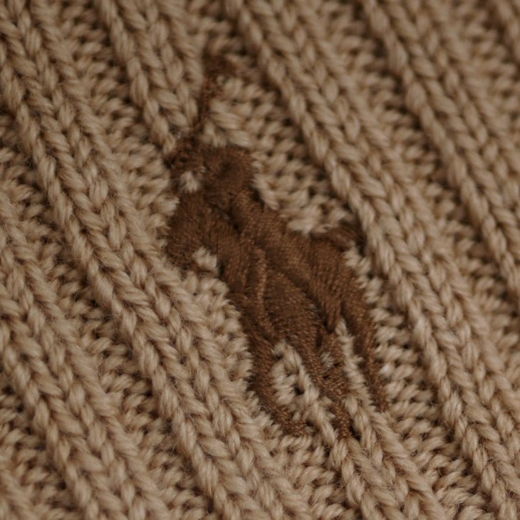 POLO RALPH LAUREN RIBBED WOOL BLEND BEANIE