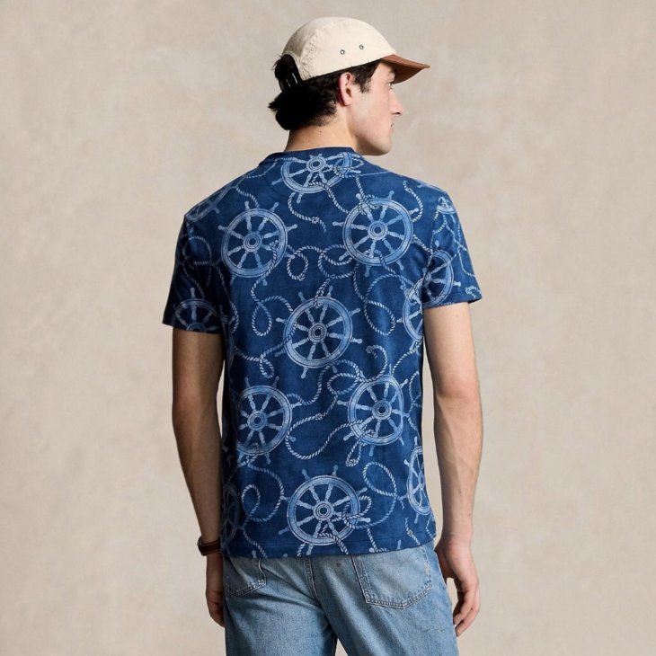 POLO RALPH LAUREN CLASSIC FIT NAUTICAL JERSEY T-SHIRT