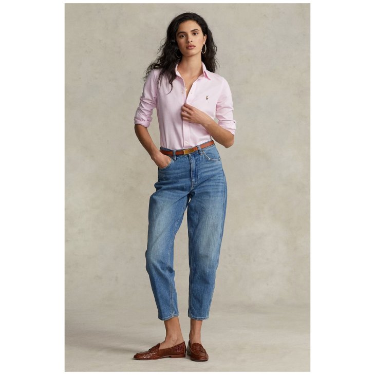 POLO RALPH LAUREN WOMEN SLIM FIT COTTON OXFORD SHIRT