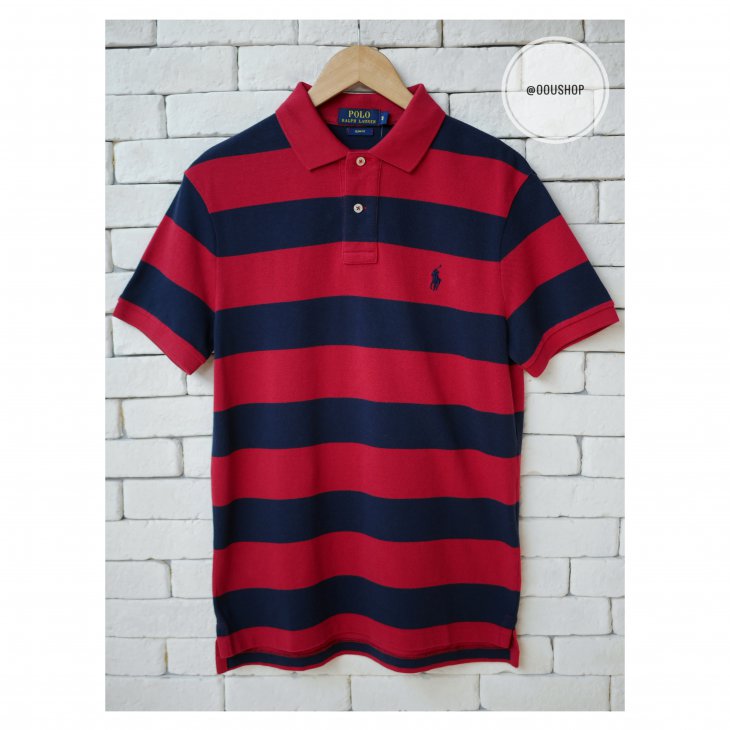POLO RALPH LAUREN SLIM FIT STRIPED PERFORMANCE POLO