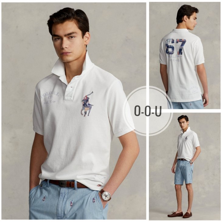 POLO RALPH LAUREN CLASSIC FIT BIG PONY MESH POLO SHIRT