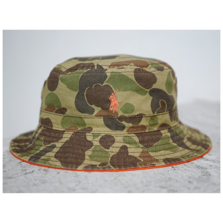 POLO RALPH LAUREN KIDS REVERSIBLE CAMO-PRINT BUCKET HAT