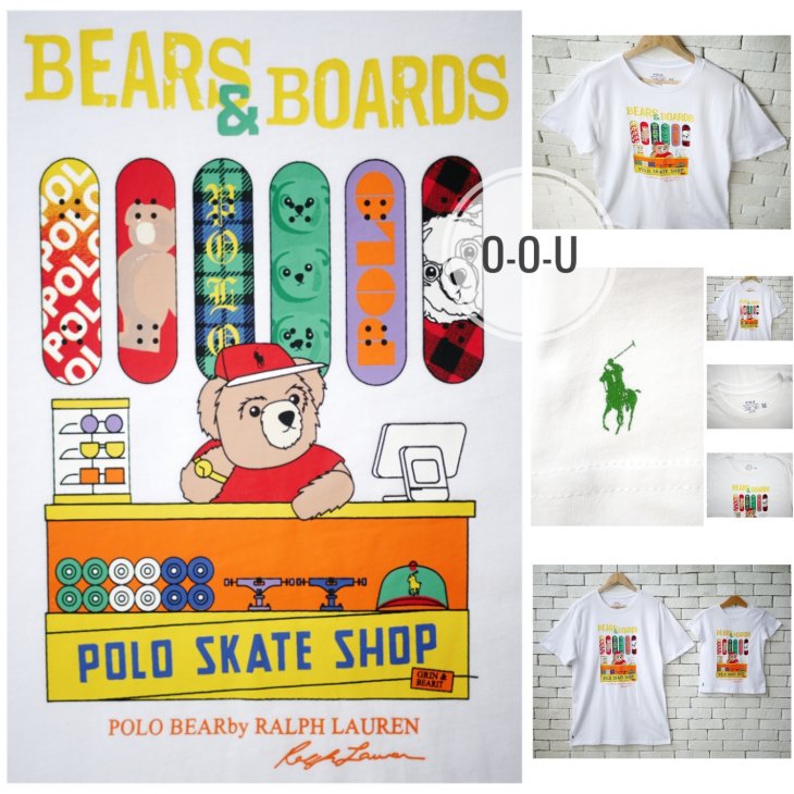 POLO RALPH LAUREN POLO BEAR BOYS COTTON JERSEY T-SHIRT