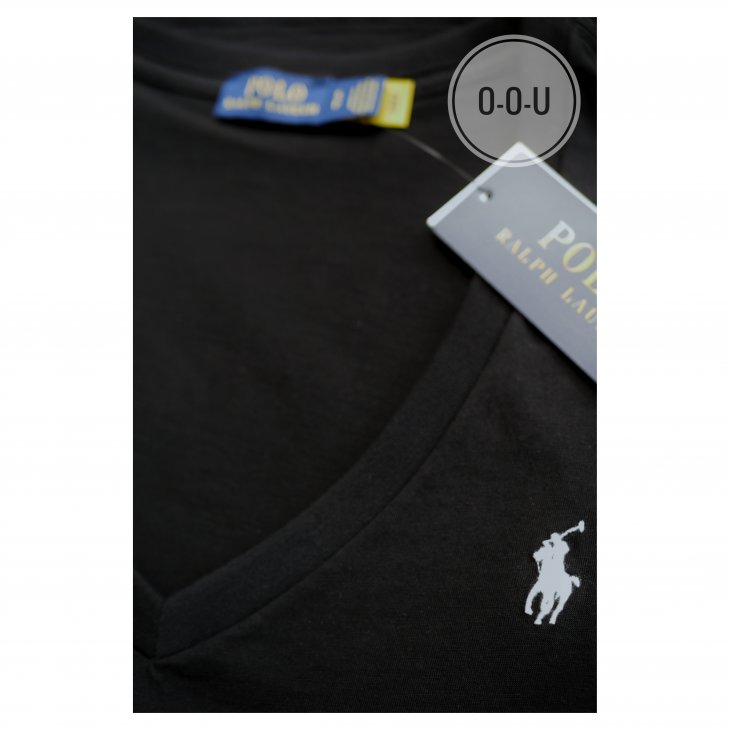 POLO RALPH LAUREN COTTON JERSEY V-NECK TEE