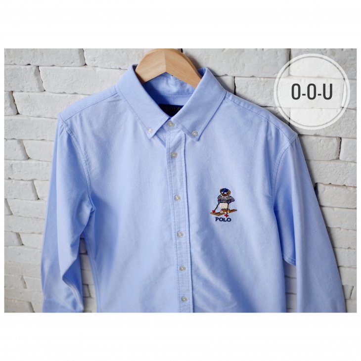 POLO RALPH LAUREN CUSTOM FIT SKI BEAR OXFORD SHIRT