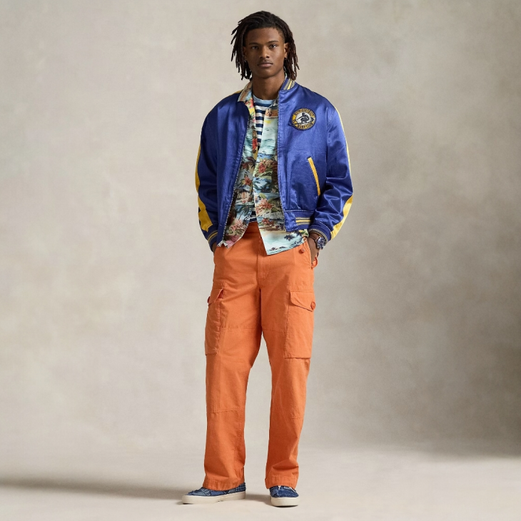 POLO RALPH LAUREN CLASSIC FIT PATCHWORK PRINT CAMP SHIRT