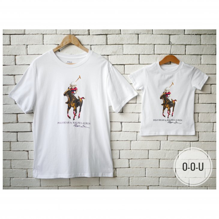 POLO RALPH LAUREN BOYS POLO BEAR & BIG PONY COTTON T-SHIRT