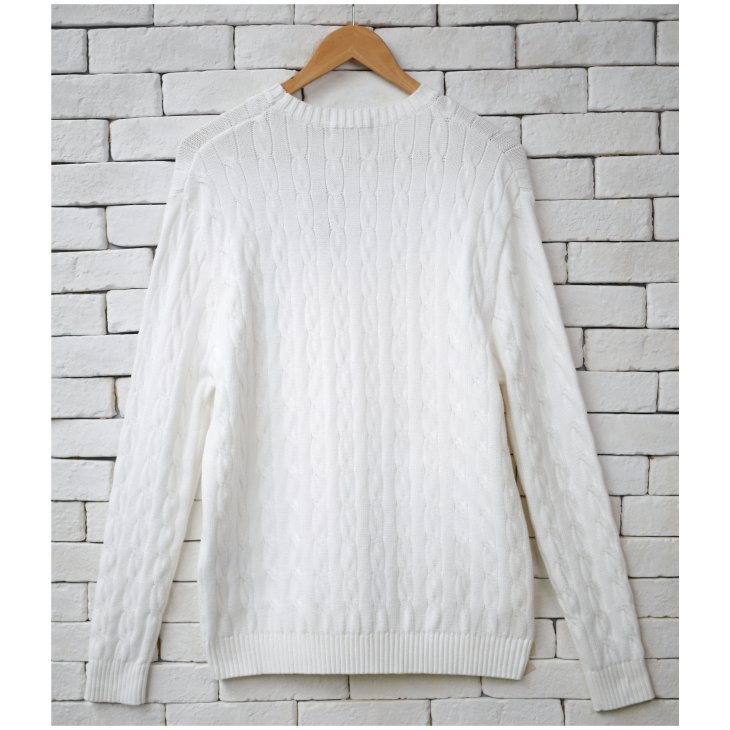 POLO RALPH LAUREN CABLE KNIT COTTON SWEATER